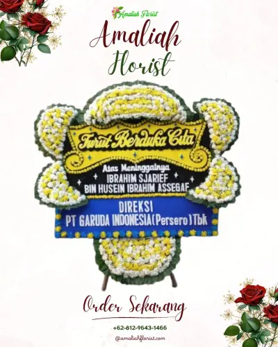 Papan Bunga Duka di Pasuruan